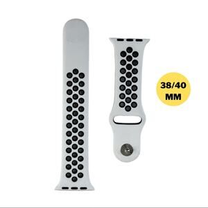 Apple Watch Band NEW 38/40 S/M Compatible White EZ Tuxedo Sport